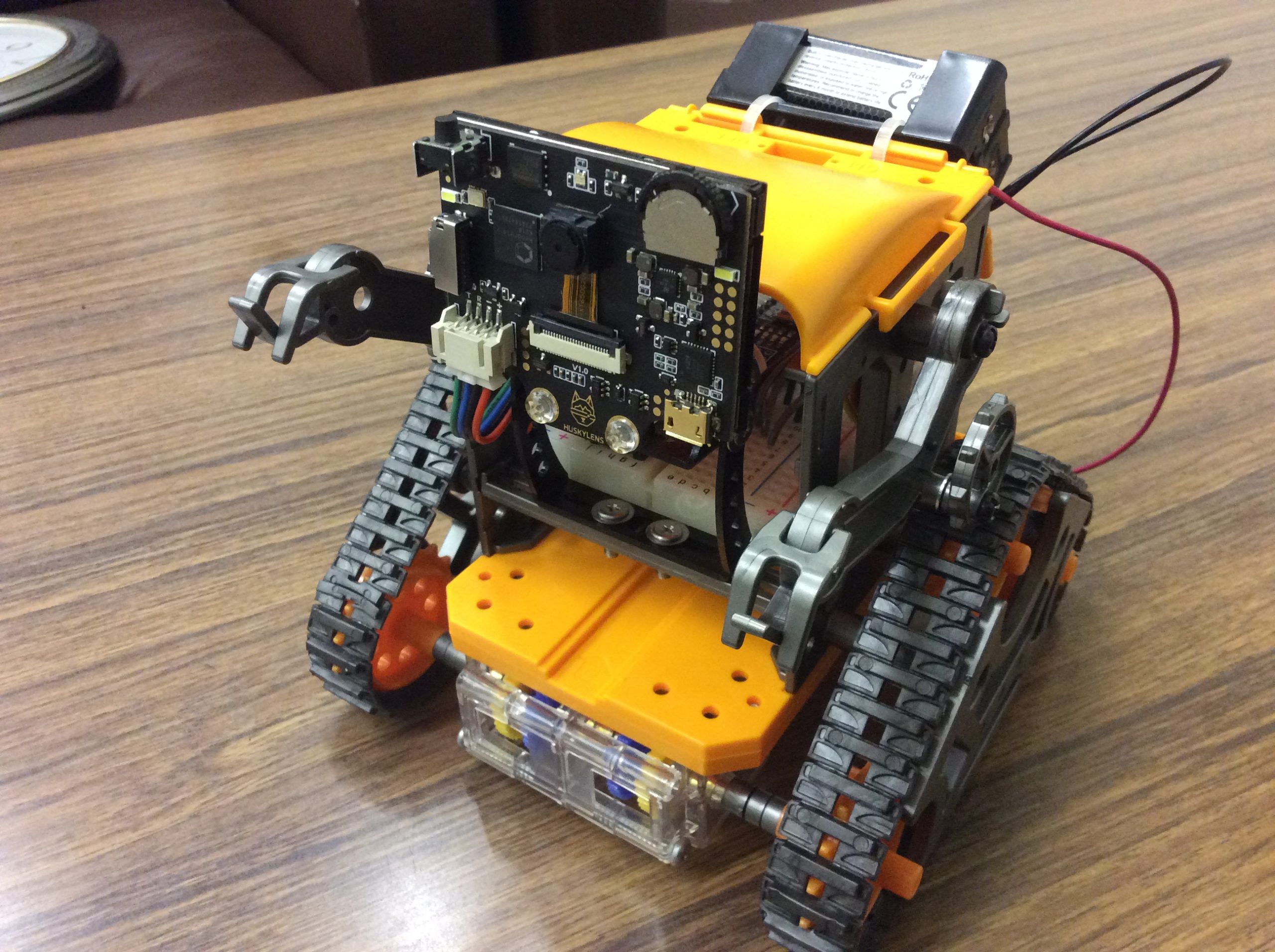 Huskylensとarduinoでタミヤのカムプログラムロボットを Aiロボット にしてみた こたぽん編集室